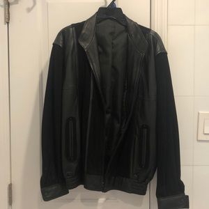 Beautiful men size 48 Italian leather/suede jacket